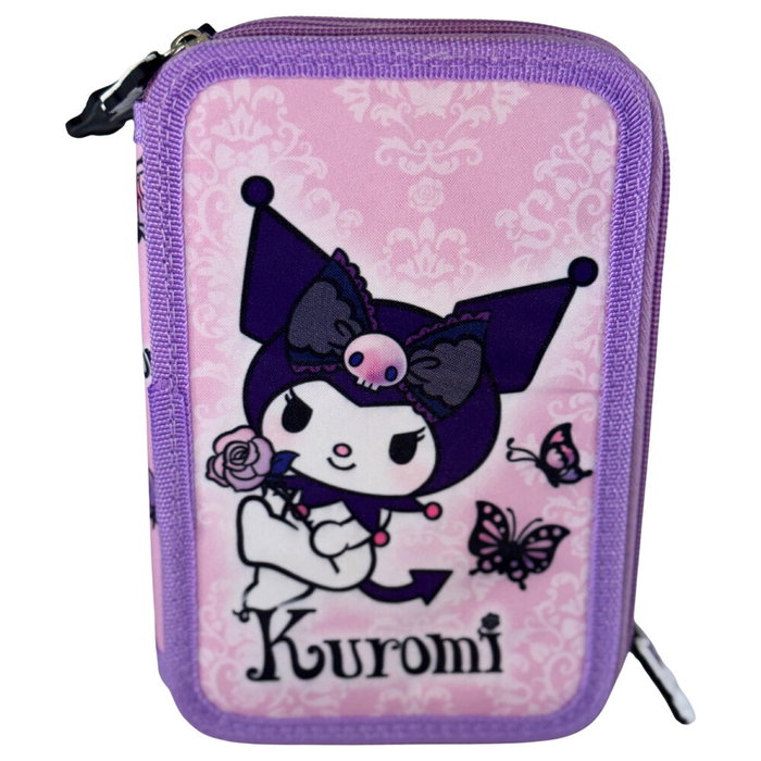 MANENTI Plumier Triple Purple Kuromi Hello Kitty 20x13,5x6,5cm