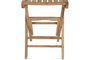 DKD Home Decor Taburete de Teca Plegable para Bar Marrón