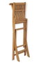 DKD Home Decor Taburete de Teca Plegable para Bar Marrón