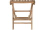 DKD Home Decor Taburete de Teca Plegable para Bar Marrón