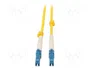 QOLTEC Cable de conexión de fibra óptica LC/UPC a LC/UPC, 2m, Simplex