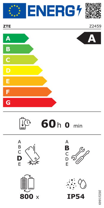 ZTE Blade V70 Smartphone 6.7" IPS 120Hz, 8GB RAM 256GB, Cámara 108MP, Android 14, Batería 4900mAh, Gris Stardust Gray