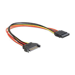 DeLOCK Cable de Extensión SATA 15 pines Macho a Hembra 0.3m Multicolor