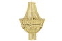DKD Home Decor Lámpara Techo Tradicional 50 x 73 x 50 cm Metal MDF Bolas Hecho a Mano
