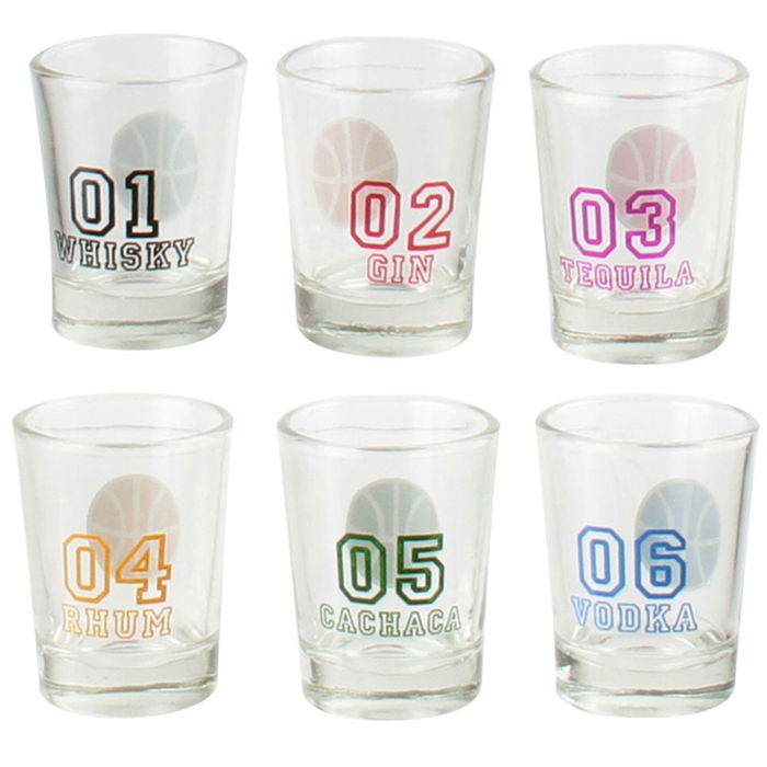 Mister Gadget Juego Beber Baloncesto con 6 Vasos de Chupito