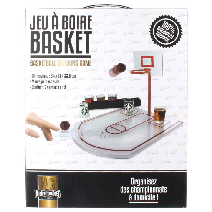 Mister Gadget Juego Beber Baloncesto con 6 Vasos de Chupito