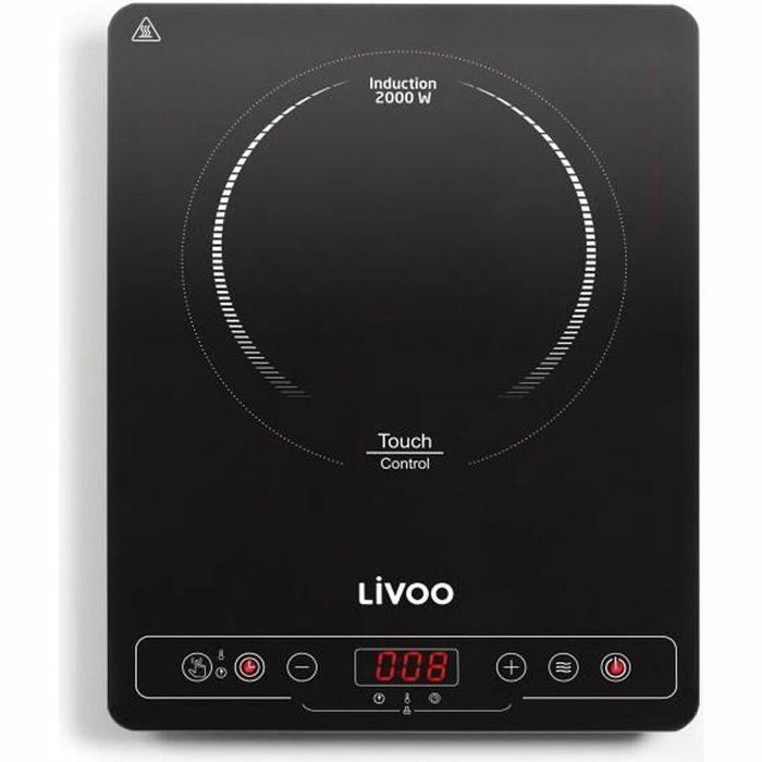 Livoo DOC235 Placa de inducción simple de 22 cm - Negro Livoo DOC235 Placa de inducción simple de 22 cm - Negro