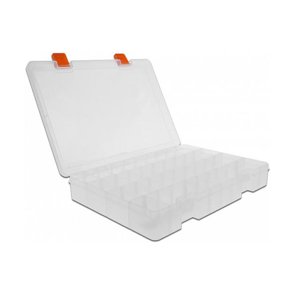DeLOCK 18350 Caja de herramientas para piezas pequeñas con 36 compartimentos