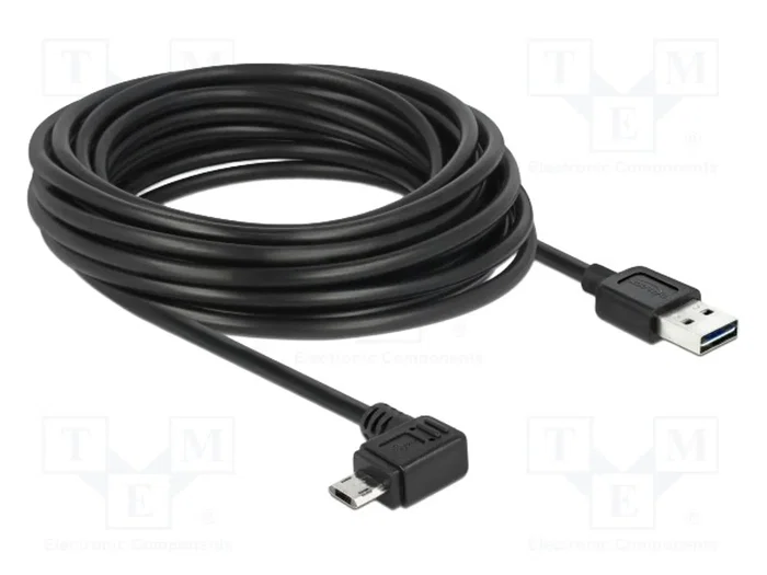 DeLOCK Cable USB 2.0 Tipo-A a Micro-B 5 m Negro