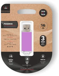 Tech One Tech Pendrive Basic 16 GB Púrpura