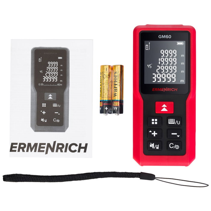 Ermenrich Reel GM60 Medidor Láser de 60m