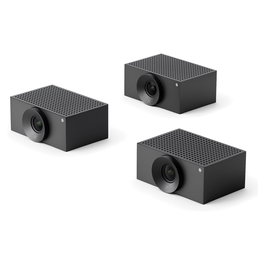 Jabra Cam Crew 9000-102 - Pack de 3 Cámaras para Videoconferencia Certificado para Microsoft Teams y Zoom Rooms