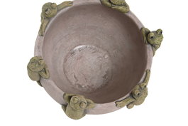 DKD Home Decor Centro Mesa Shabby Gris Verde 23 x 14 x 23 cm (4 Unidades)