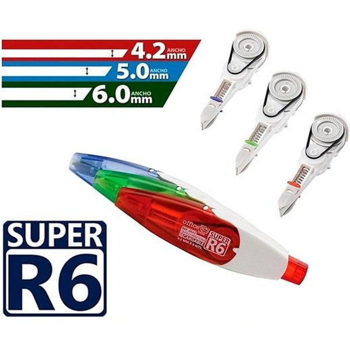 FRAGA IMPORT, S.L. Recambio Cinta Correctora Super R6 4,2 mm x 6 m