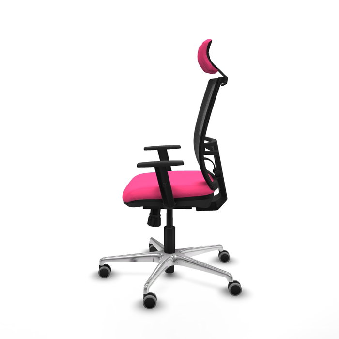 PIQUERAS Y CRESPO Silla de oficina Yunquera con mecanismo Sincro Rosa y Negro PIQUERAS Y CRESPO Silla de oficina Yunquera con mecanismo Sincro Rosa y Negro