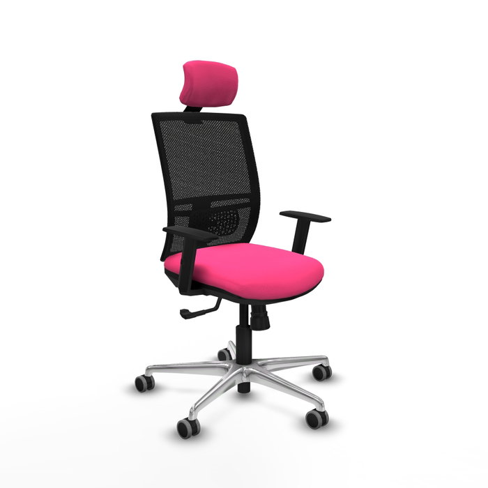 PIQUERAS Y CRESPO Silla de oficina Yunquera con mecanismo Sincro Rosa y Negro PIQUERAS Y CRESPO Silla de oficina Yunquera con mecanismo Sincro Rosa y Negro