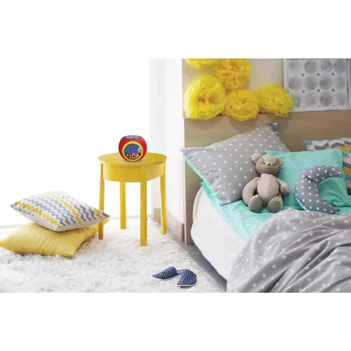Lexibook LEX3380743090863 Reloj Despertador Proyector Donkey Kong con Alarma, Snooze, Luz Nocturna con Temporizador y Pantalla LCD