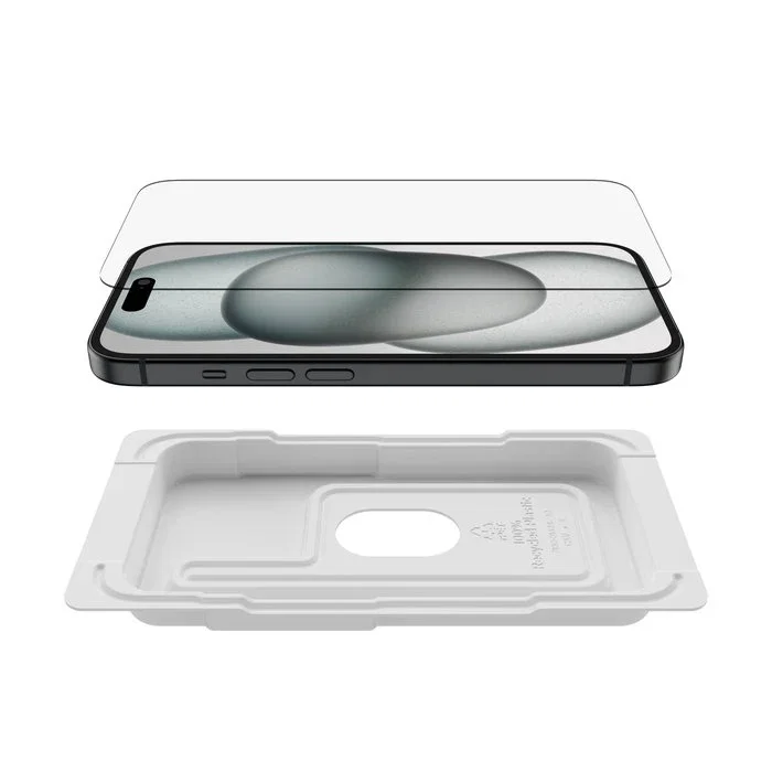 Belkin Ova135Zz Protector Pantalla Vidrio Templado para iPhone 15 y iPhone 14 Pro