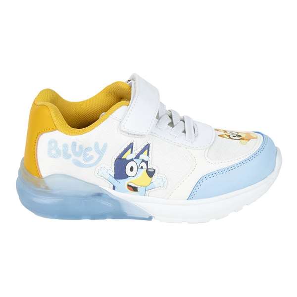 Cerdá t028 Deportiva Infantil de Bluey con Luces, Suela TPR, Color Blanco, Talla 28, para niños 3+ años