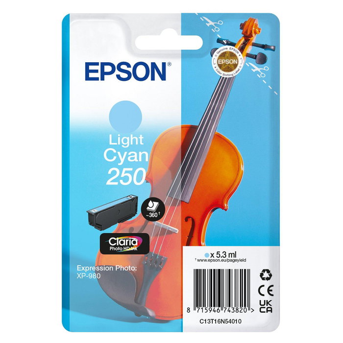 Epson 250 Cartucho de Tinta Cian Claro