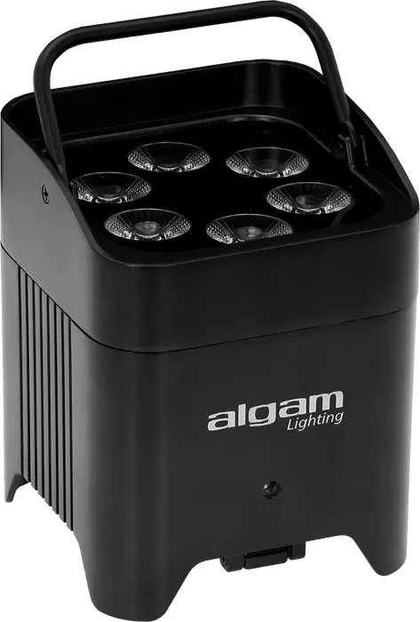 Algamlight Foco Par Led 6X12W Rgbwa+Uv Ip65 Con Batería Y W-Dmx "EVENT PAR 612 HEX IP"