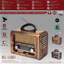 SAMI Radio Sami Vintage 8 bandas madera AC/pilas/batería