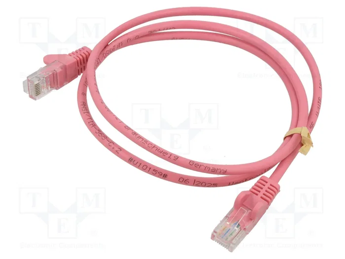 GOOBAY Patch Cord Cat 5e U/UTP 1m Rosa