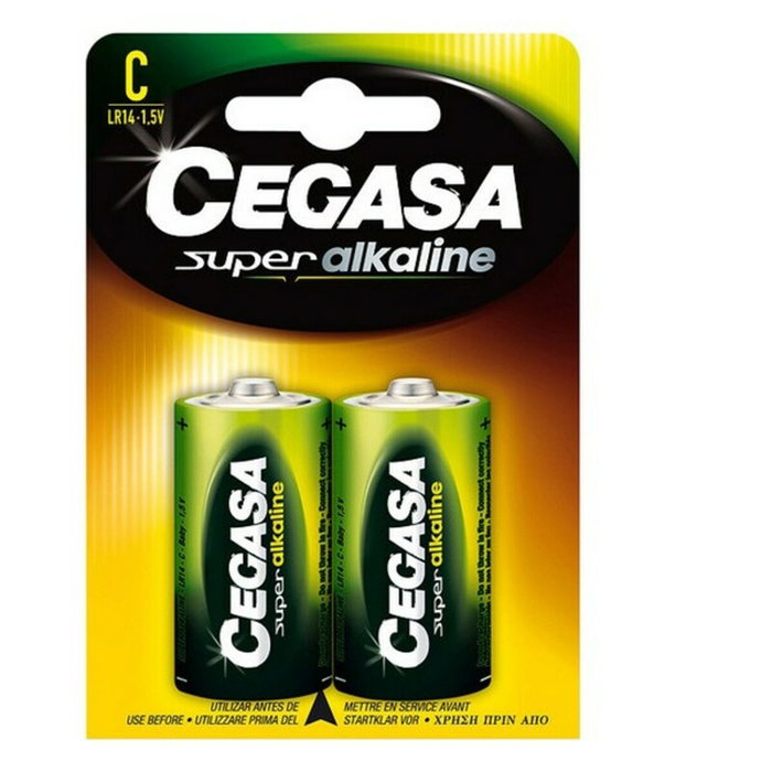 Cegasa Pilas Super Alkaline LR14 Blister de 2 Unidades Cegasa Pilas Super Alkaline LR14 Blister de 2 Unidades