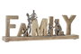 DKD Home Decor Decoración Mango y Aluminio Natural