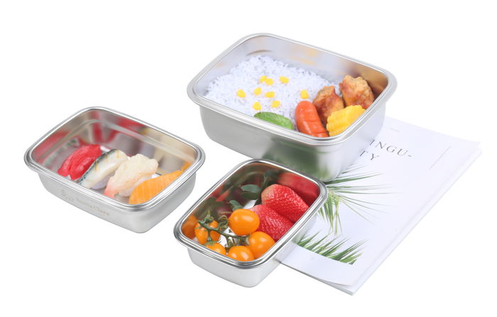 Santa Clara Fiambrera de Acero 0.6 Litros para Microondas y Horno, 17 cm Largo x 13.1 cm Ancho x 6.1 cm Alto (12 Unidades)