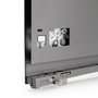 Emuca Kit para cajón exterior Vertex con regulación 3D, 83mm de altura, 450mm de profundidad, Gris antracita
