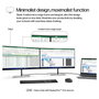 HP Serie 7 Pro 724pf Monitor FHD 23,8 IPS 100 Hz Black/Silver