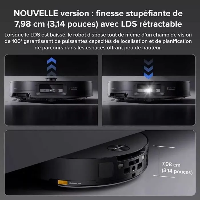 Roborock SAROS 10 Robot Aspirador Negro con Navegación LiDAR y Base de Agua Autónoma Roborock SAROS 10 Robot Aspirador Negro con Navegación LiDAR y Base de Agua Autónoma