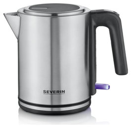 Severin WK 3489 Hervidor de 1 L Negro y Plata