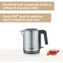 Severin WK 3489 Hervidor de 1 L, 2400 W, Negro/Plata