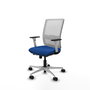 PIQUERAS Y CRESPO Silla de oficina Haches Azul y Blanco