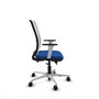 PIQUERAS Y CRESPO Silla de oficina Haches Azul y Blanco
