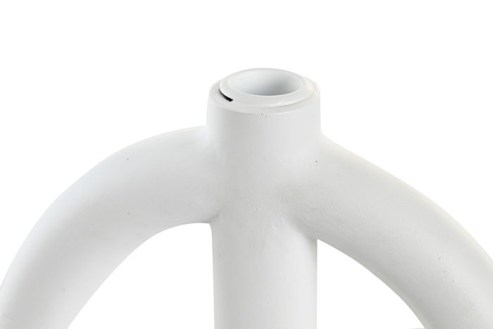 DKD Home Decor Candelabro Blanco Resina 21.5 x 23 x 21.5 cm