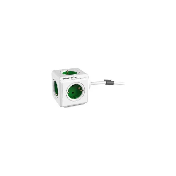 Allocacoc Powercube Extended - Regleta/Base de Enchufe 5 CEE 7/4 Schuko, 220-240V, Cable 1.5m