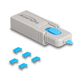 DeLOCK Juego de 5 Bloqueadores de Puerto Micro USB con Herramienta de Apertura
