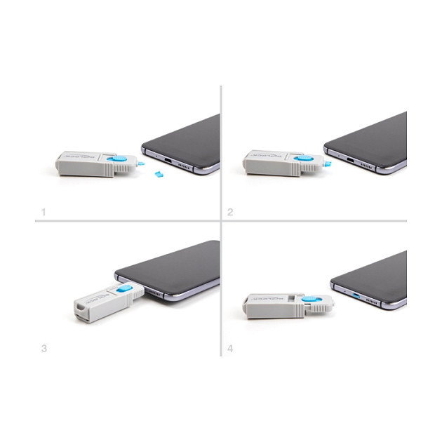 DeLOCK Juego de 5 Bloqueadores de Puerto Micro USB con Herramienta de Apertura