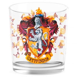 SD TOYS Vaso Cristal Logo Gryffindor Harry Potter Oficial 339gr 12cm Alto