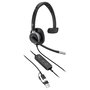 Poly Mission 615 Auriculares Monoaurales con Cable USB-A/USB-C Negro