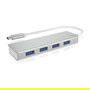 ICY BOX IB-HUB1425-C3 Hub USB-C con 4 Puertos USB 3.0, Plata