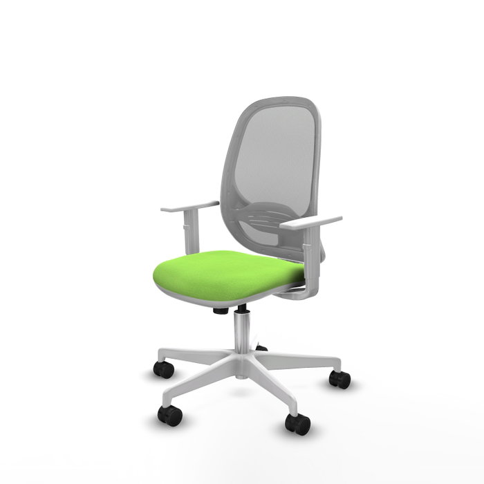 PIQUERAS Y CRESPO Silla de oficina Cilanco con mecanismo Sincro, Tela Pistacho y Malla Gris PIQUERAS Y CRESPO Silla de oficina Cilanco con mecanismo Sincro, Tela Pistacho y Malla Gris
