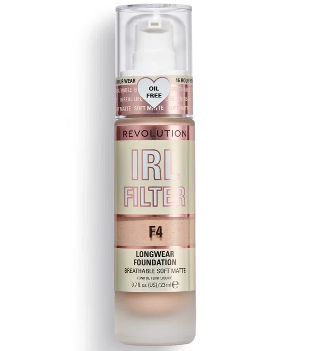 Revolution Make Up IRL FILTER longwear foundation F4