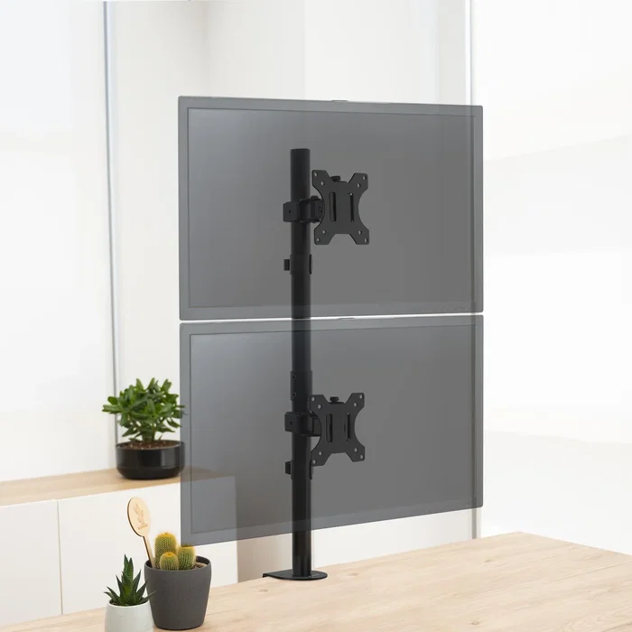Tooq Soporte de Mesa para 2 Monitores DB1233TNV-B Vertical