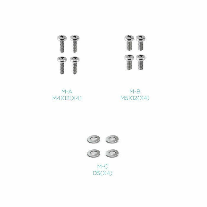 Tooq Soporte de Mesa Vertical para 2 Pantallas 13-32 pulgadas DB1233TNV-B