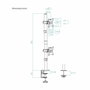 Tooq Soporte de Mesa Vertical para 2 Pantallas 13-32 pulgadas DB1233TNV-B