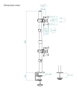 Tooq Soporte de Mesa Vertical para 2 Pantallas 13-32 pulgadas DB1233TNV-B